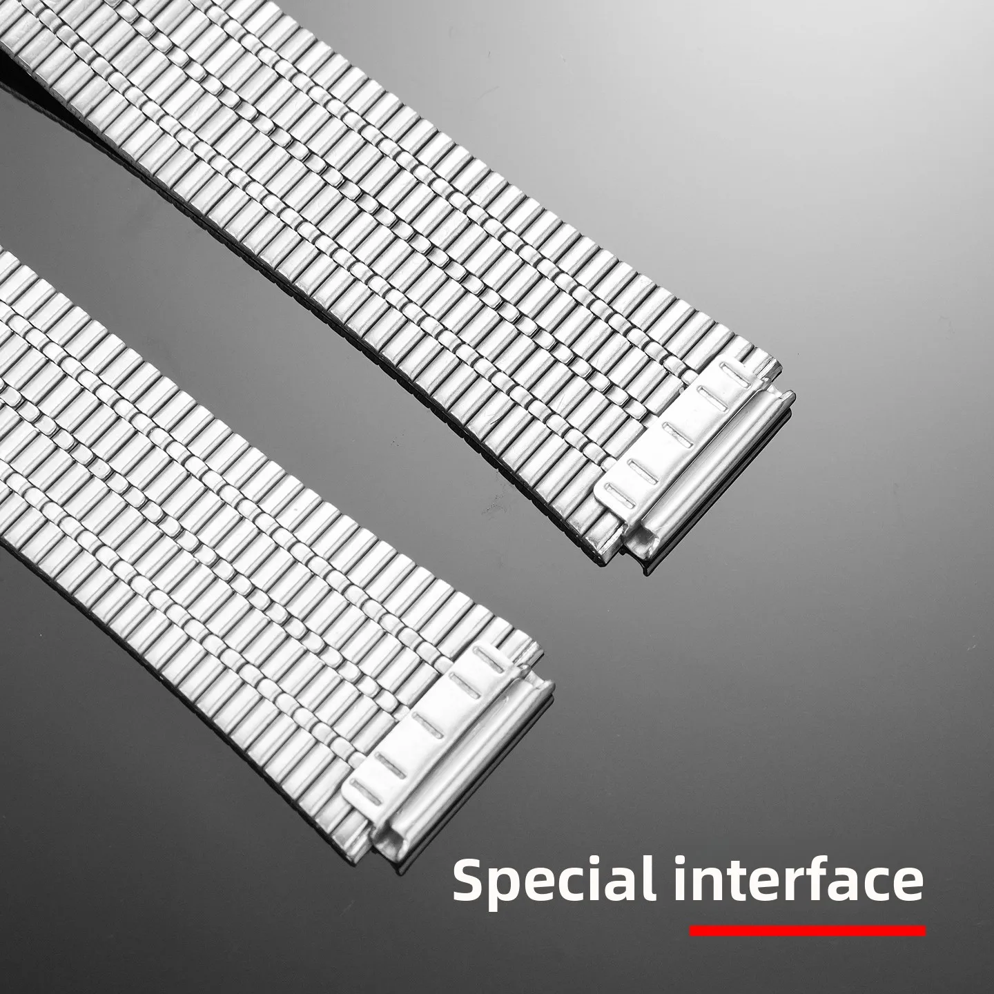 ل Timex Q TIMEX سلسلة 18 مللي متر الفولاذ المقاوم للصدأ حزام ساعة اليد TW2T80700 TW2U61300 TW2U61200 ريترو المعادن حزام الساعات استبدال سوار