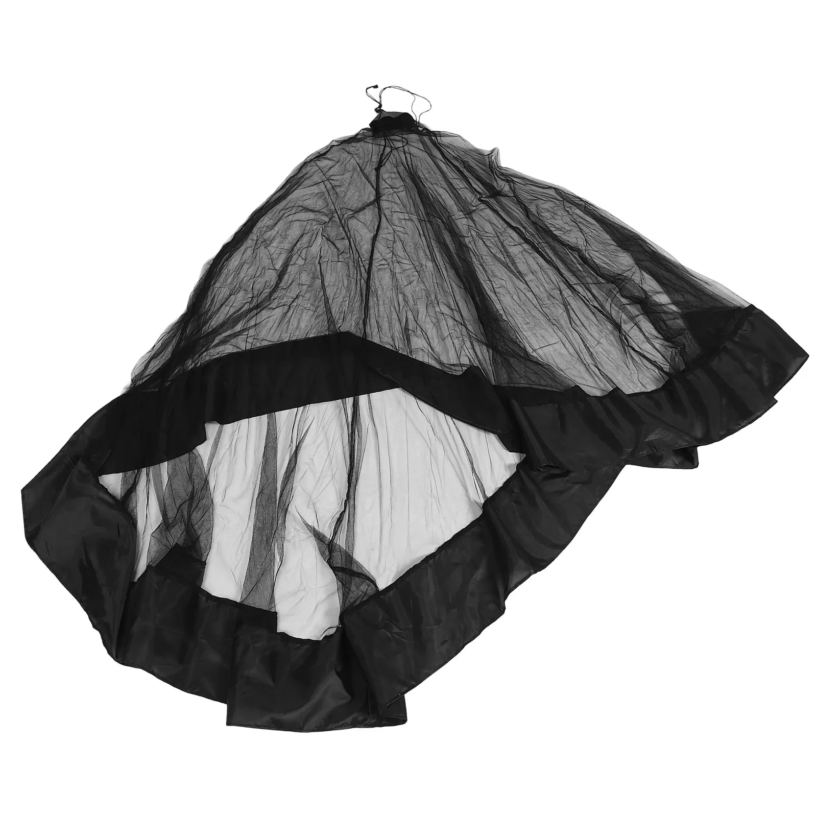 Outdoor Single Person Mesh Tent Compact Lightweight Portable Camping Net with Fine Mesh Protection for Hiking Travel Picnic Bed