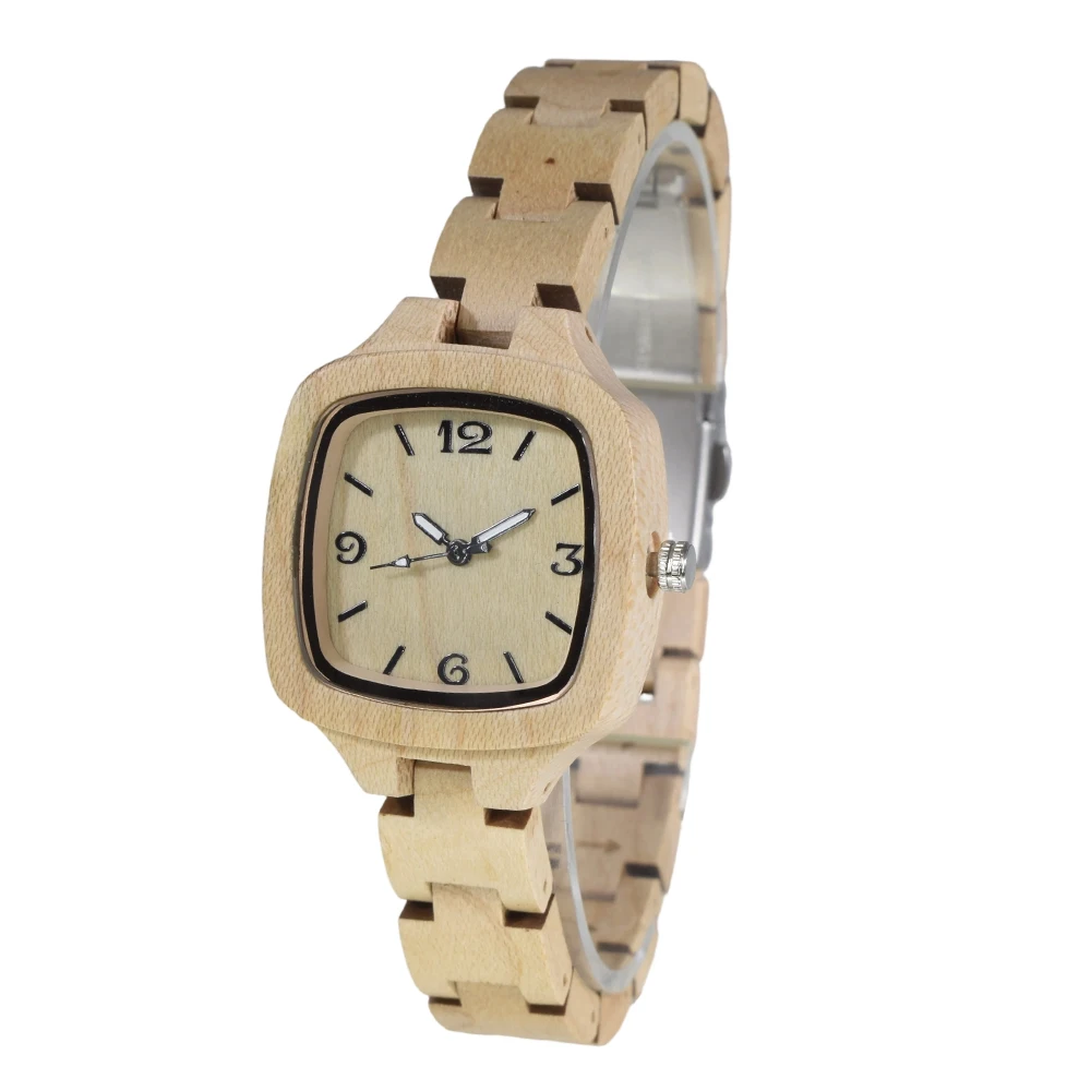 Wooden Women Watches Watch Handmade Quartz Wood Watch Sport Unique Wristwatch for Women