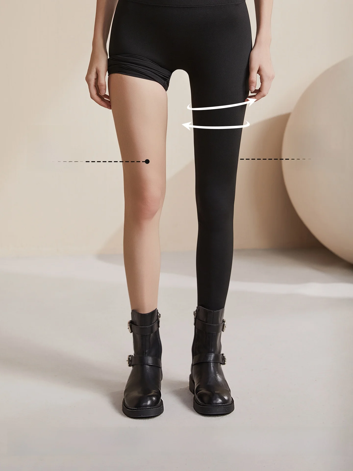 กางเกงโยคะเอวสูงสีขาวสำหรับผู้หญิง ฟิตเนส พิลาทิส กระชับหน้าท้อง ลดสัดส่วน เลกกิ้ง ระบายอากาศ ยืดหยุ่น ไนลอน สแปนเด็กซ์