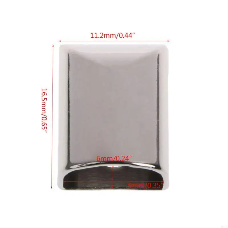 10pcs Craft cuero Diy Metal Clips cola cremallera Hebilla cola Cotón cola para cabeza T B95B