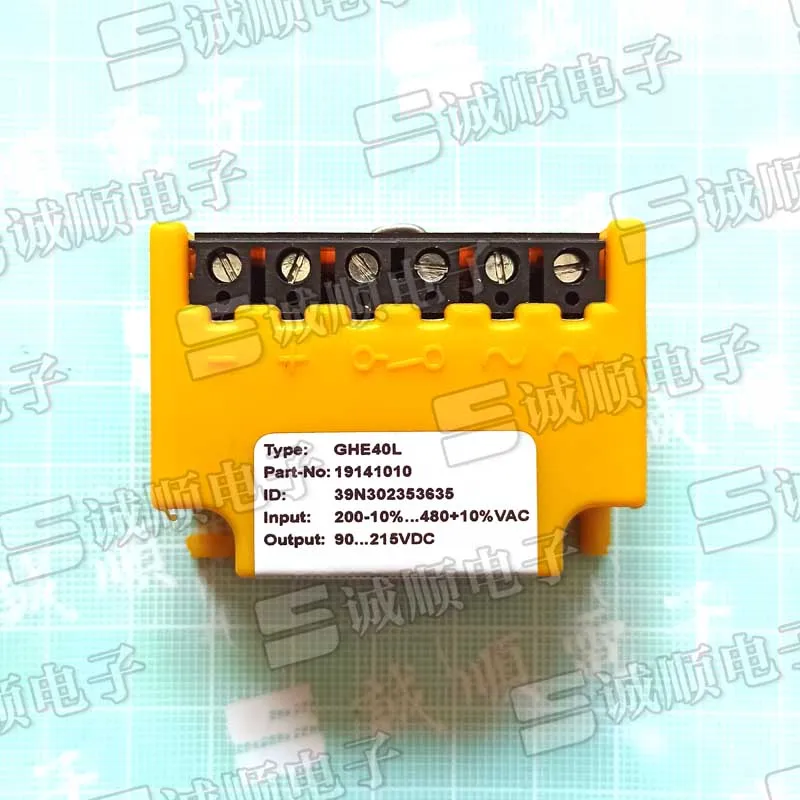 

Domestic GHE40L 19141010 200V-10% 480V+10% VAC 90... 215VDC