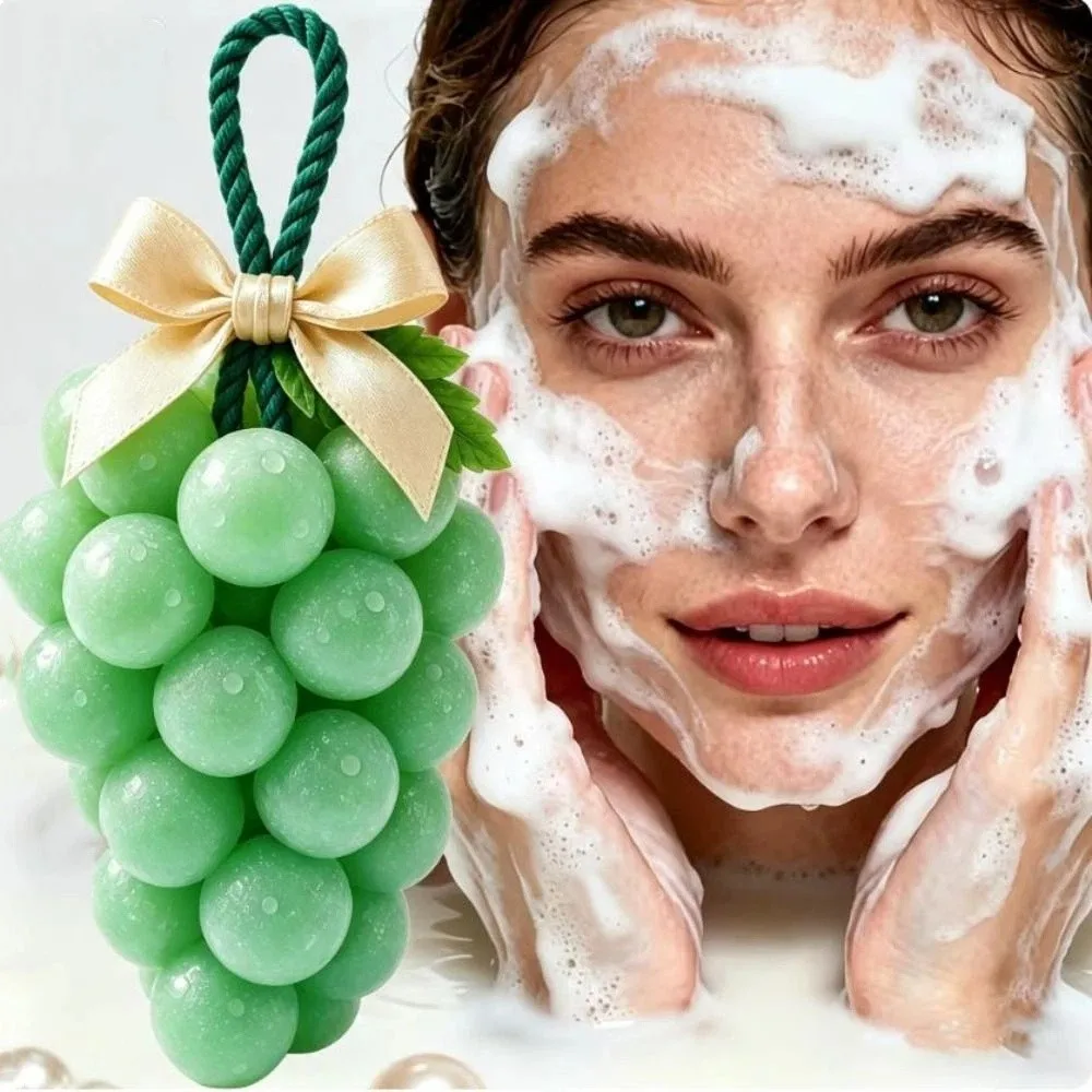 

Fresh Fragrance Grape Cluster Soap Gifts Wash Face 3D Grape Soap Cleaning Dirt Bathe Bathroom Fragrance Bathroom Decor