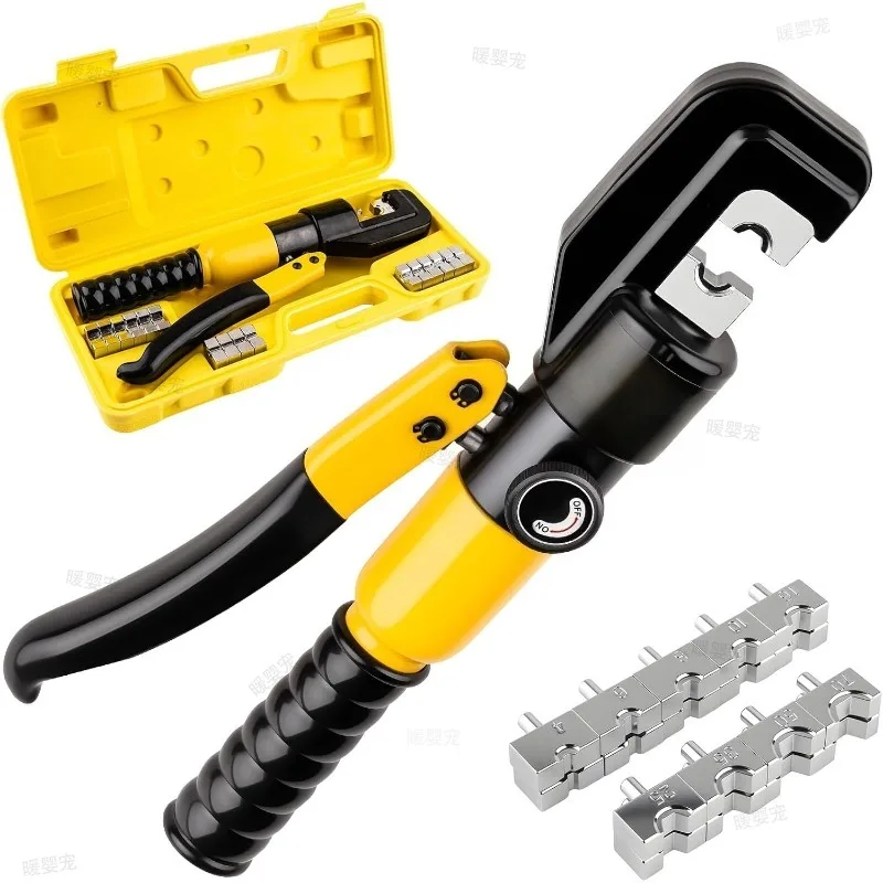 Hydraulic Crimping Tool Cable Lug Crimper Plier 4-70mm² Compression Tool Pressure 8T Pressure Home Hydraulic Tools Pliers