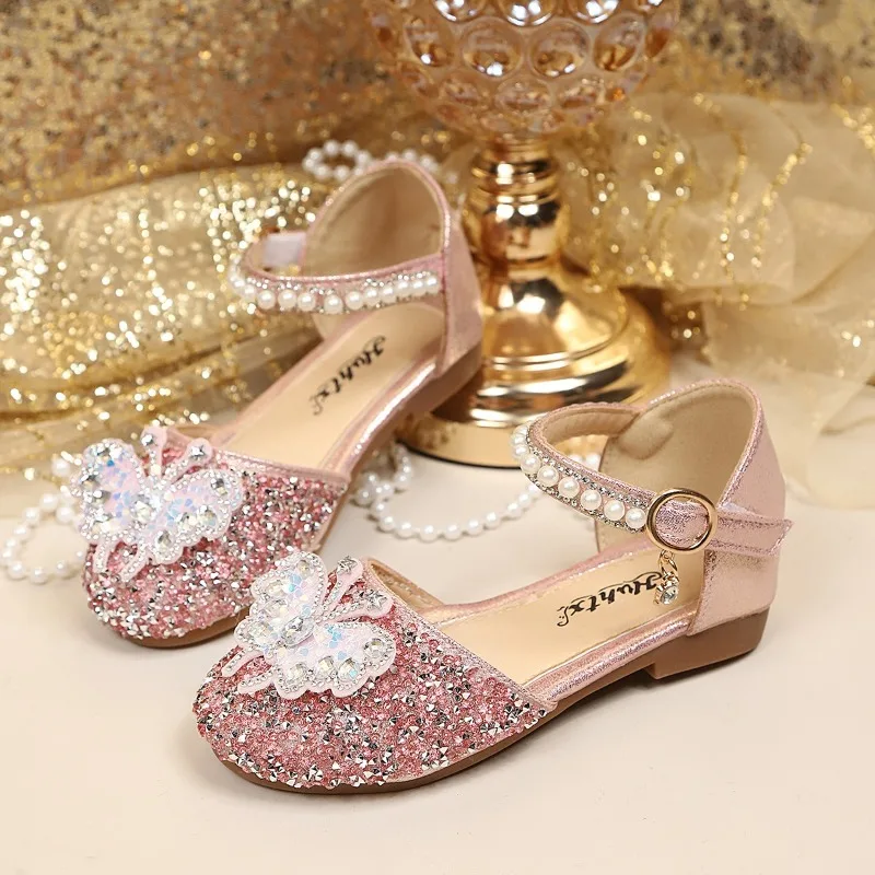 Mädchen-Sandalen Süße Schmetterling-Design Weiche Sohle Kinder-Prinzessinnen-Sandalen Lässig Rutschfest 2026 Brandneue Kinder-Modesandalen Trendig – Detail 5
