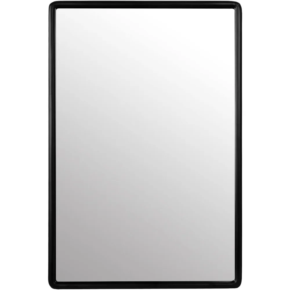 مرآة خزانة طبية للحمام، خزانة أدوية للحمام بإطار خشبي للمزرعة مقاس 24 بوصة × 16 بوصة مع مرآة، مرايا زينة