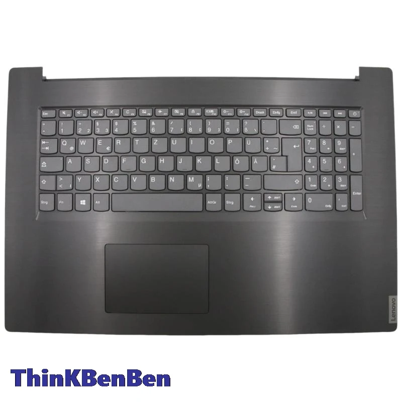 DE German Black Keyboard Upper Case Palmrest Shell Cover For Lenovo Ideapad L340 17 17API 17IWL 5CB0S17143