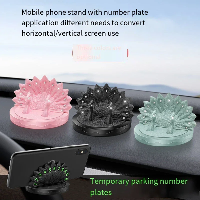 

360 Degrees Rotate Car Cell Phone Holder Dashboard Sticking Universal Stand Mount Bracket For Mobile Phone Car Accessories