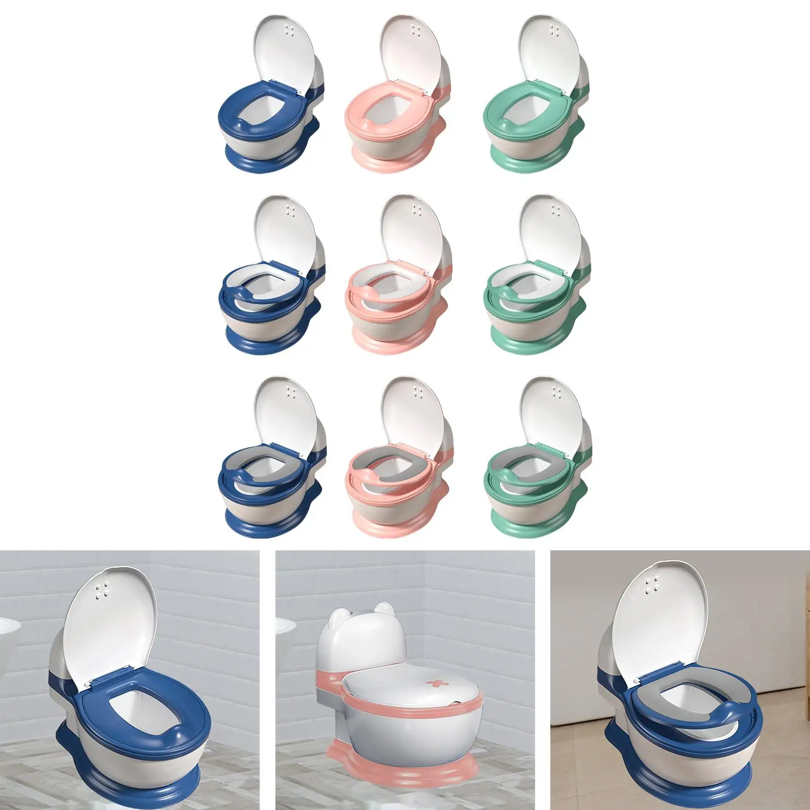 قعادة قطار المرحاض المضادة للانزلاق المحمولة مريحة قعادة المدرب مقعد نونية ل