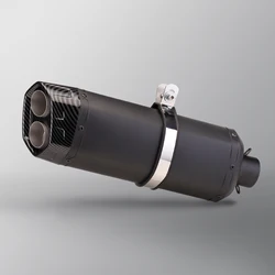 Universal 51mm Motorcycle Exhaust muffler with DB Killer double hole For ADV F800 F750 Z900 MT09 R7 MT03 ZX4R R6