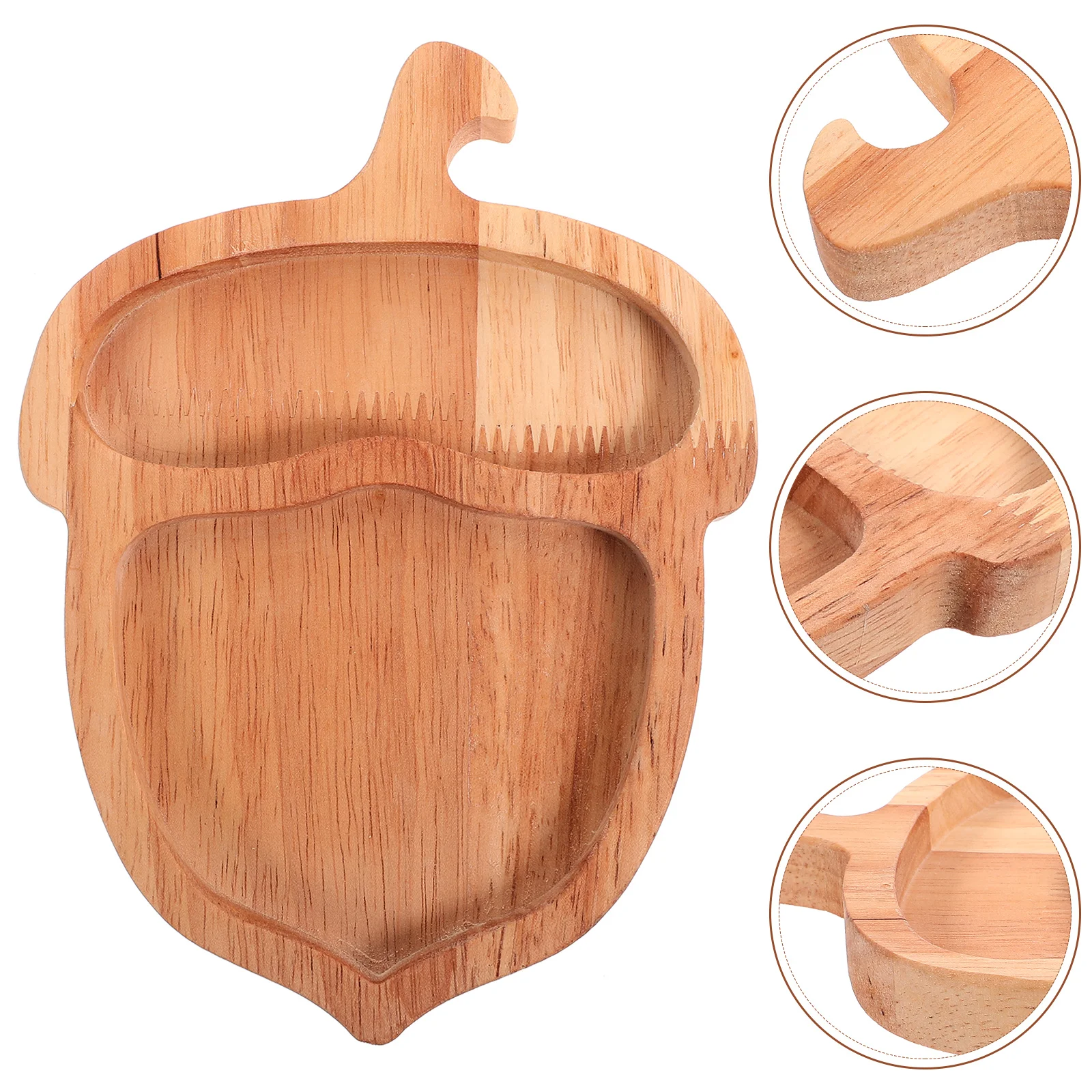 Afternoon Tea Snack Tray Food Heart Shape Household Fruit Wooden Serving Platter Multi-function