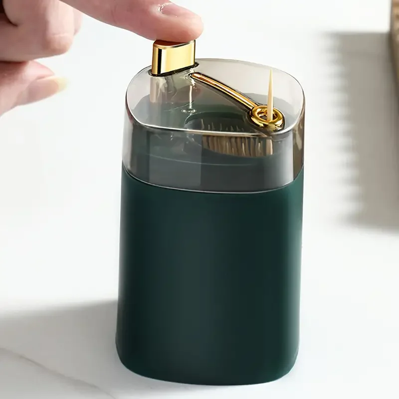 A toothpick box, creative pop-up automatic toothpick box, kitchen and dining toothpick box, cute toothpick container