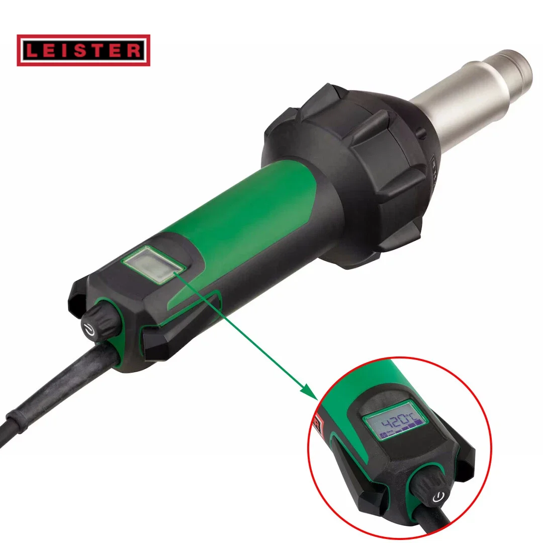 

Leister 1600W TRIAC AT Heat Gun With Digital Display Hot Air Welding Tools 141.314