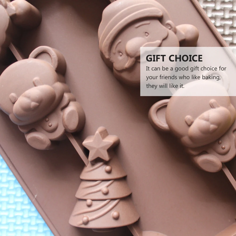 

Bell Mold Christmas Cake Silicone Soap Molds Biscuit DIY Baking Silica Gel Child
