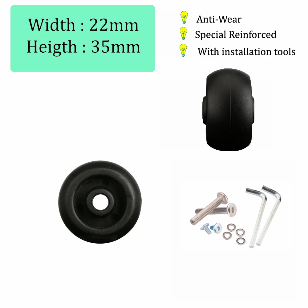 Luggage Wheel Part Replacement Airplane Wheels Wheel Rims Wheel Blades Trolley Case Universal Wheel Repair Suitcase Wheel Pulley