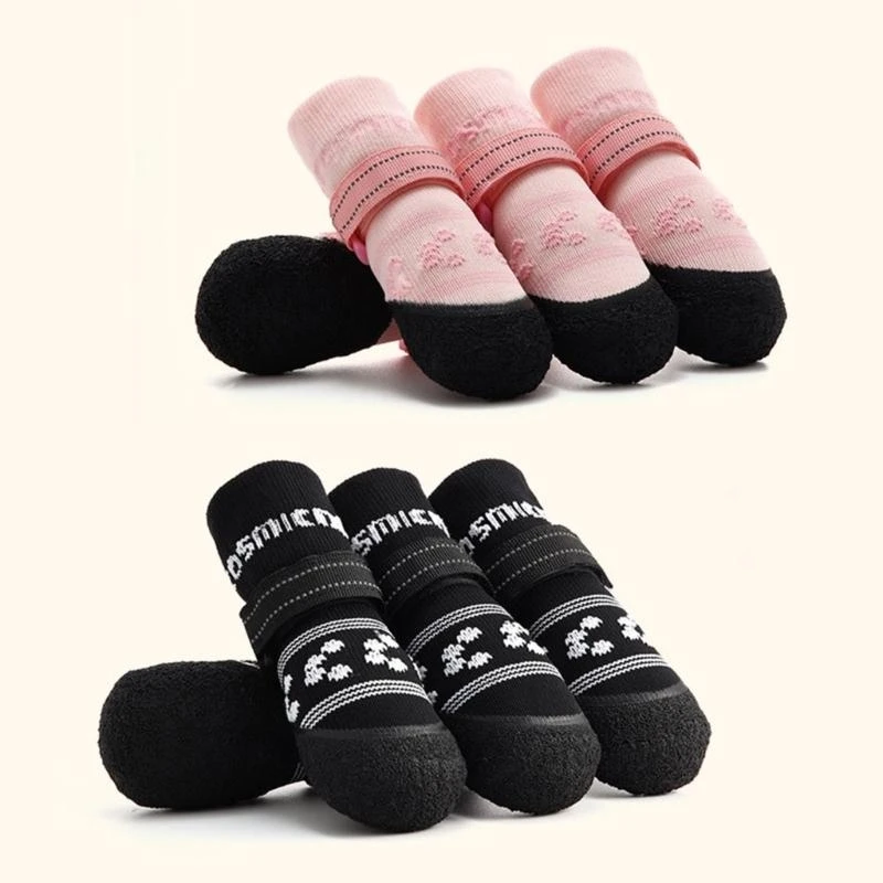 Antislip Rubber Sases Socks Pet Socks CALEN SATOS PARA DIGA SEGURA EN PISO resbaladizo protege contra caída y las lesiones