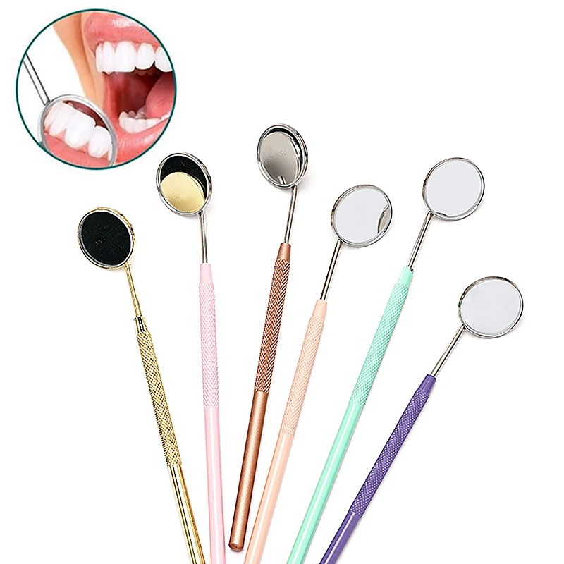 

Dental Mirror Stainless Steel Reusable Multicolour Oral Mirrors Dentist Tools Oral Hygiene Care Tool Material