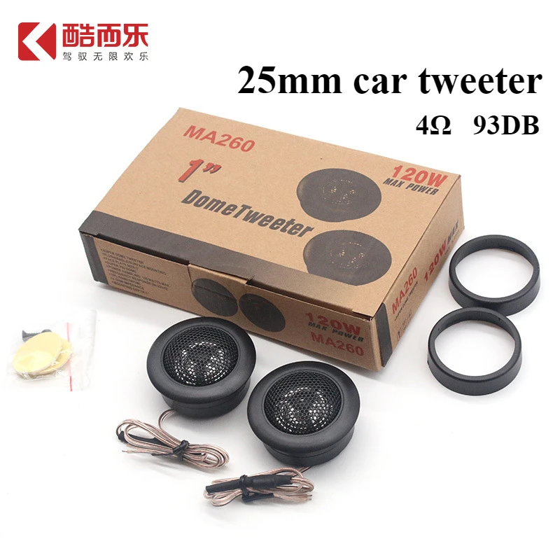 Car Tweeter Audio Modification MA260 Car 12v High Fidelity 25mm Silk Diaphragm Sound Pure 35w High Power Speaker