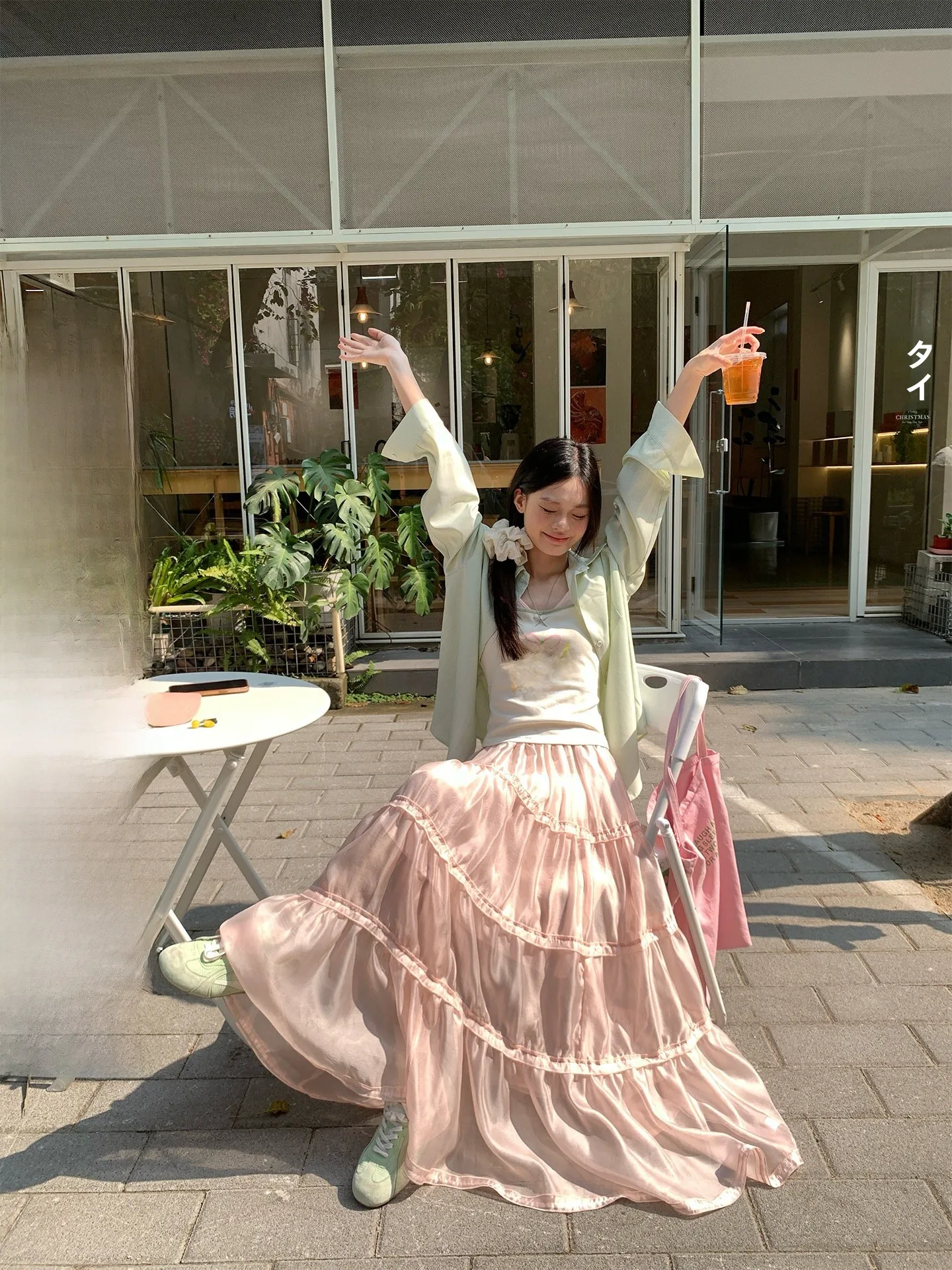 

Розовая юбка с оборками, женская, весна 2026, красивая длинная юбка А-силуэта с завышенной талией, в корейском стиле, повседневная одежда