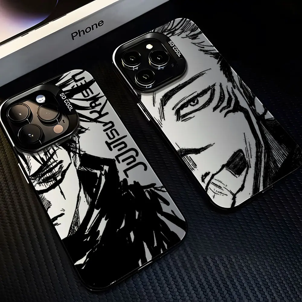 Blcak Hot Jujutsu Kaisen Anime Phone Case for Oppo A3x A60 A79 A98 A1 A78 A58 A38 A18 A57 A76 A36 A17 A94 A74 A55 5G Matte Back