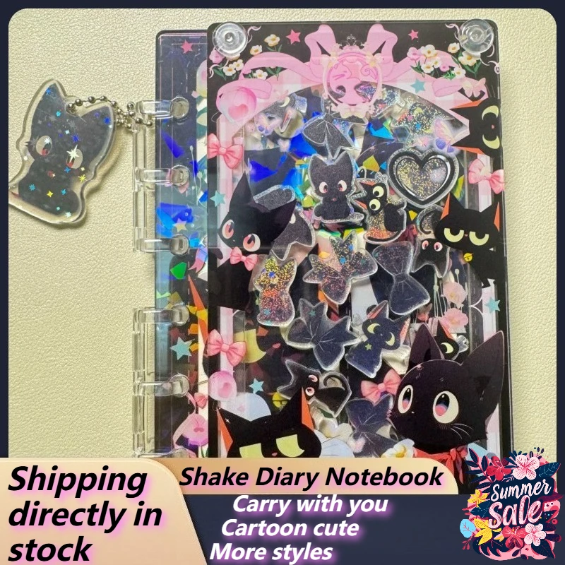 

Акриловый дневник для девочек «сделай сам», встряхивающий котенок, книга с отрывными листами, милый мультяшный креативный съемный канцелярский блокнот, студенческий блокнот, праздничный подарок