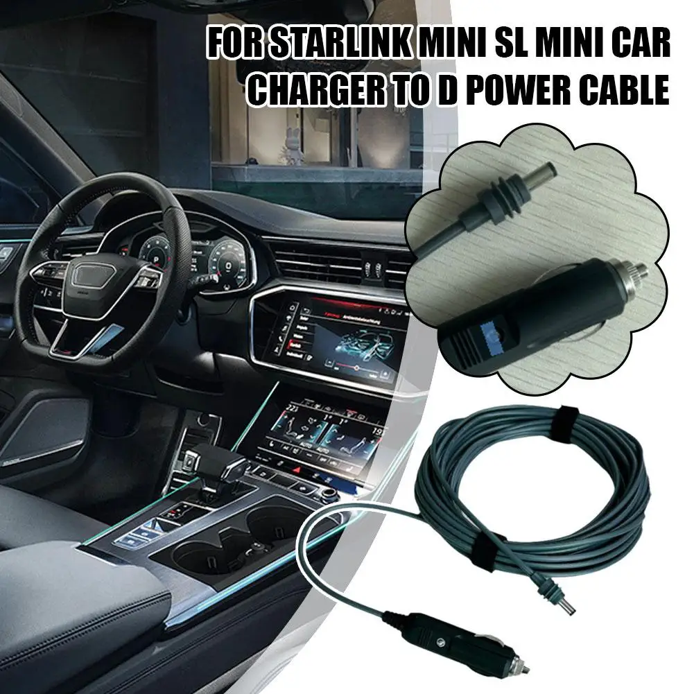 For Starlink Mini Cigarette Lighter To DC Car Adapter Cable 30V 2A 2/3/5m For Starlink Mini Car Charging Port To D-type Cab B4Q4