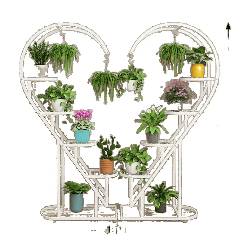 

Dill flower stand rack, outdoor wrought iron flower stand, indoor living room floor-to-ceiling multi-layer balcony flower