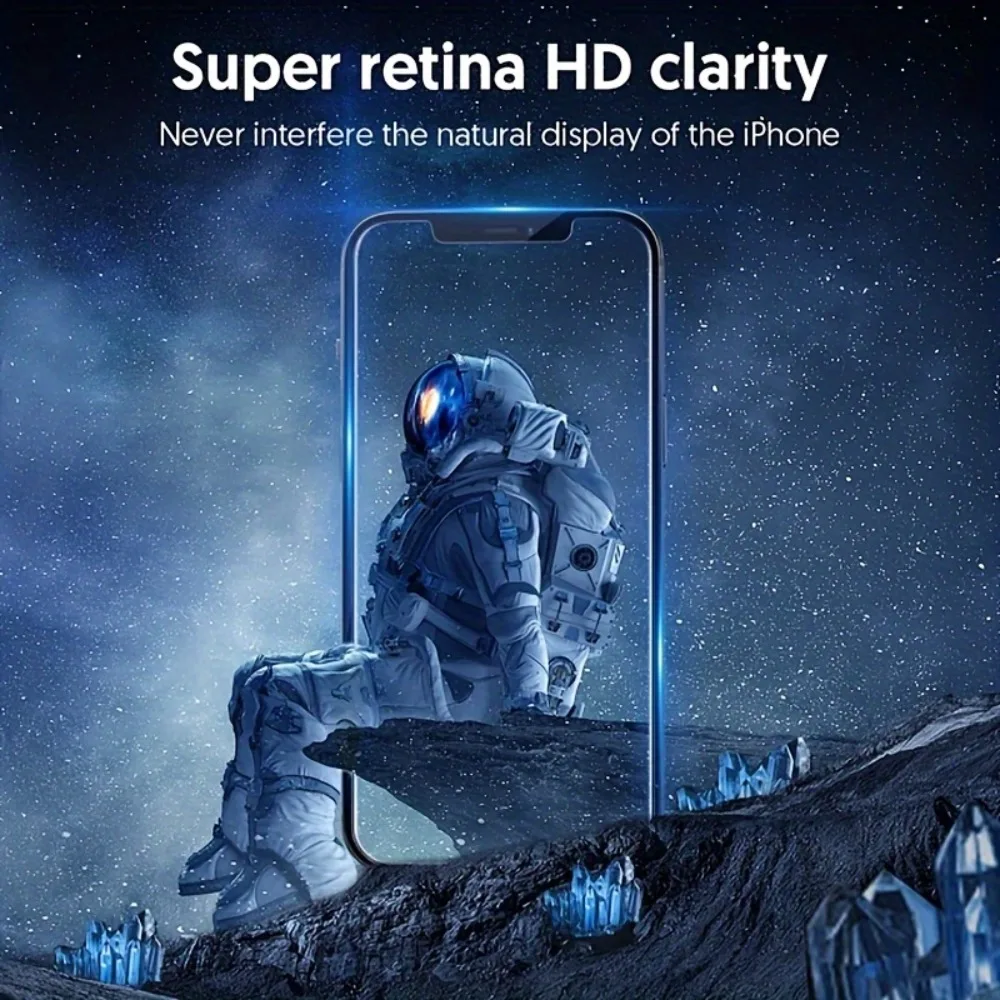 3 szt. Szkła ochronnego na ekran iPhone 17 16 15 14 Pro Max 16 15 Plus 13 12 11 Pro 17 Air XR XS, bezpyłowe montaż, antyszpiegowe — zdjęcie produktu 6