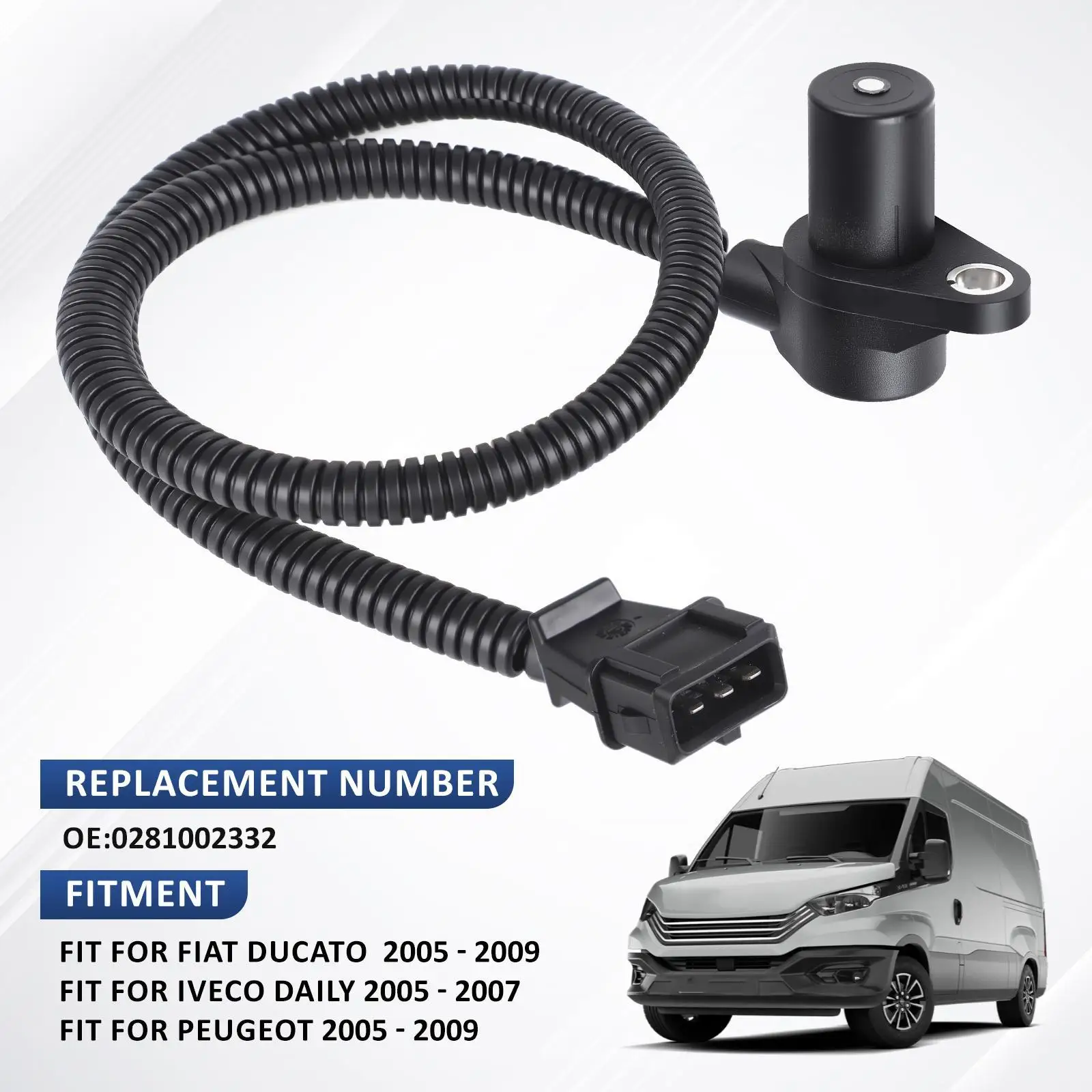 

Car Crankshaft Position Sensor Reliable Replaces for Iveco Daily 2005- 2007