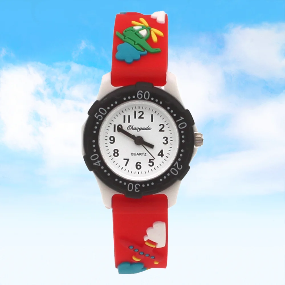 3D Cartoon Quartz Kids Watch Sports Fashion Time Learning Watch for Boys & Girls Student Birthday Gift