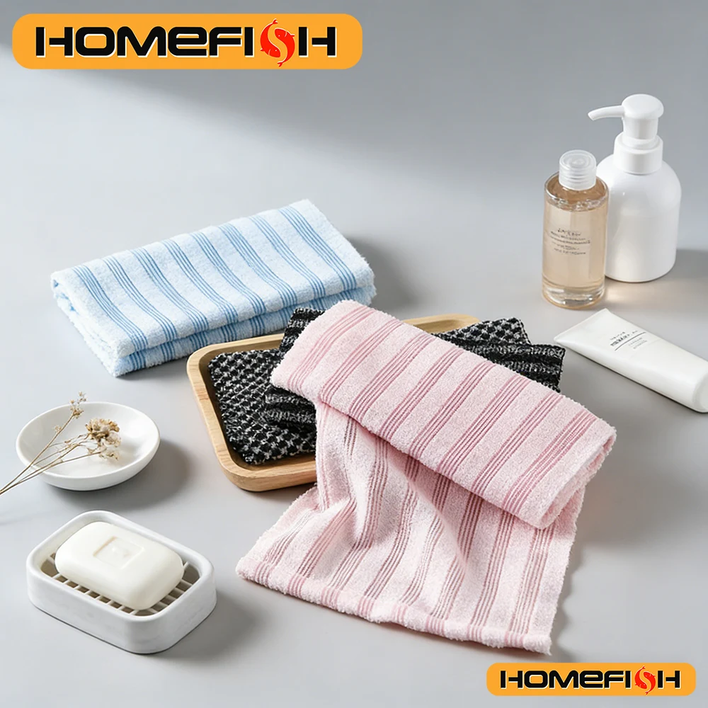 Nylon Bath Exfoliating Towel & Back Scrub Brush  Shower Sponge Body Scrubber for Bathroom Daily Use