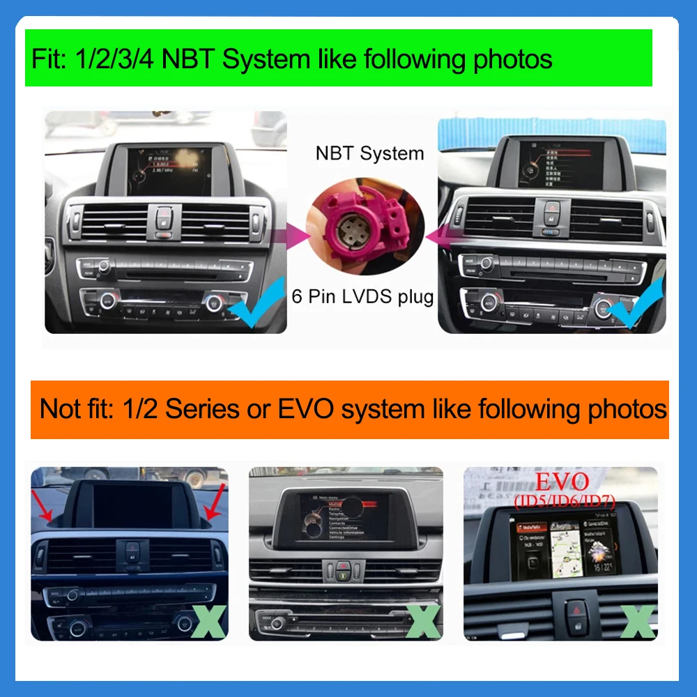 AUTOTOP-Carplay inalámbrico con pantalla Linux de 10,25 pulgadas para BMW, reproductor Multimedia con Android, BT, para BMW F30, F31, F32, F33, F34, F35, F20, F21, F22, NBT 2