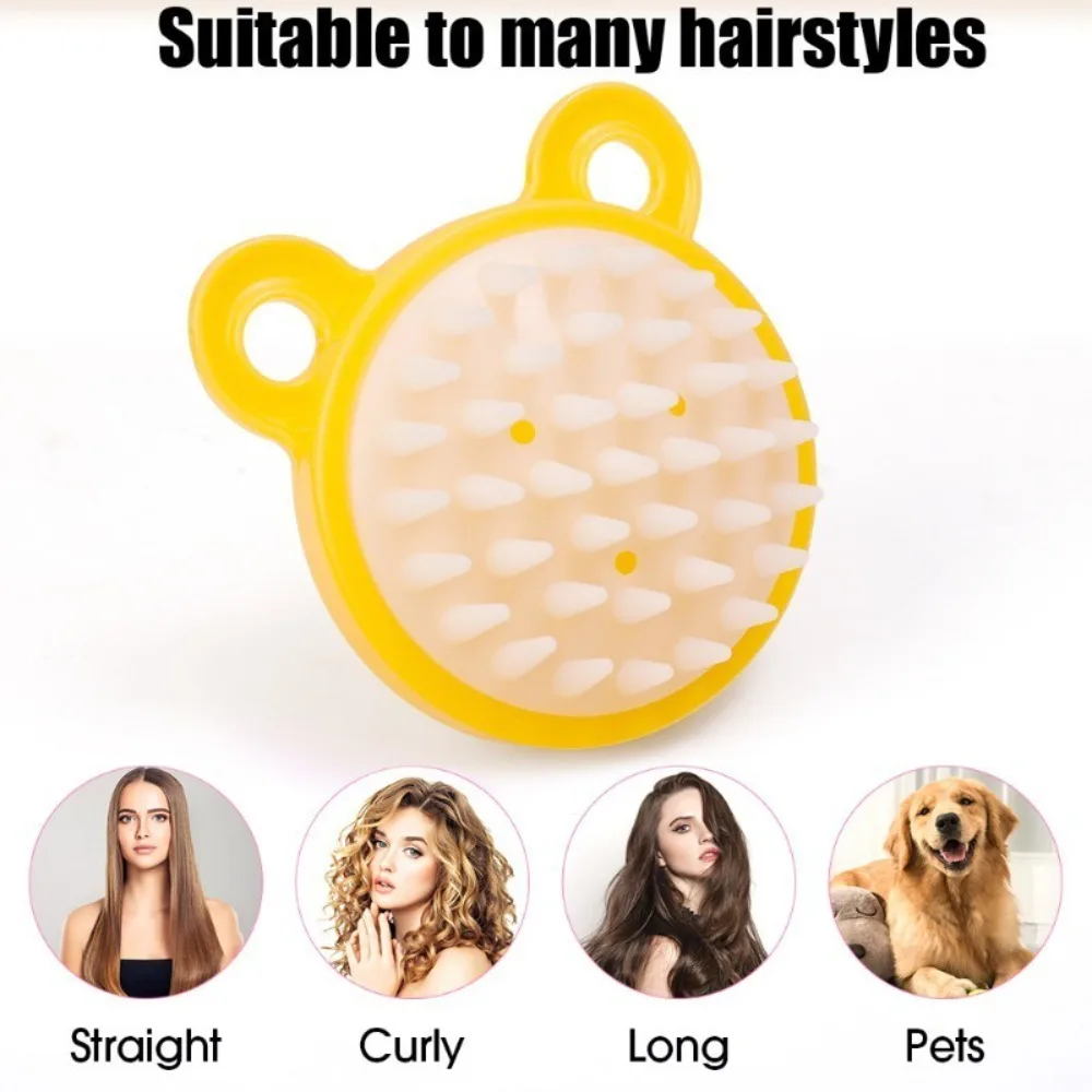 New Soft Massage comb Cleaning Washing Hair Shampoo Brush Multiple Uses Hairdressing Tool Scrubber Tools Pet