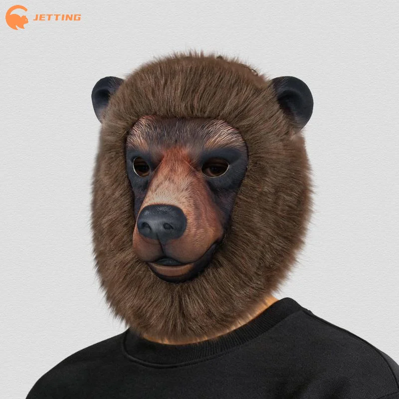 (New) 1Pcs Realistic Scary Sheep Head Mask Soft Plush EVA Lifelike Details For Halloween Cosplay Parties