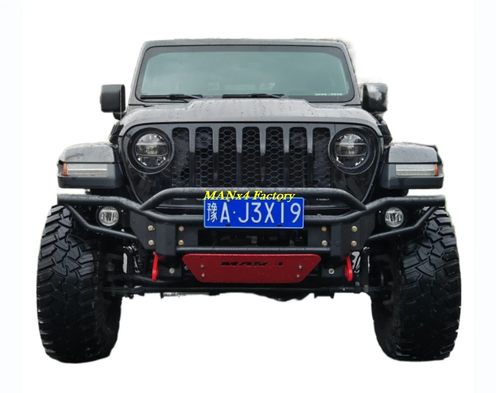 

TOP Slap-up 4x4 Steel Front Bumper Bull Bar Nudge Bar for Jeep Gladiator JT