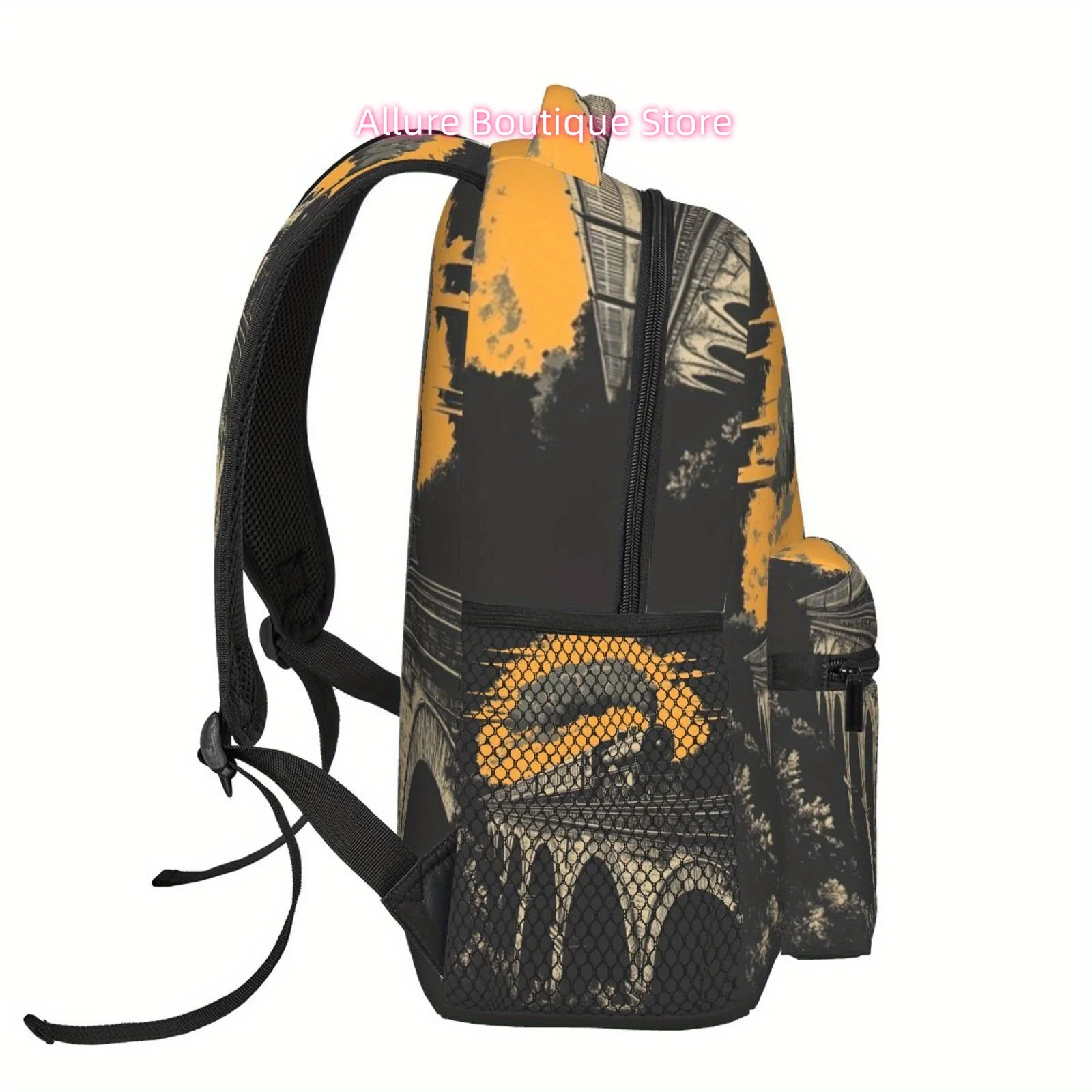 Large Capacity Vintage Steam Train Backpack for & s - Retro British Rail-Inspired with Laptop Compartment, Padded Waist, Tablet