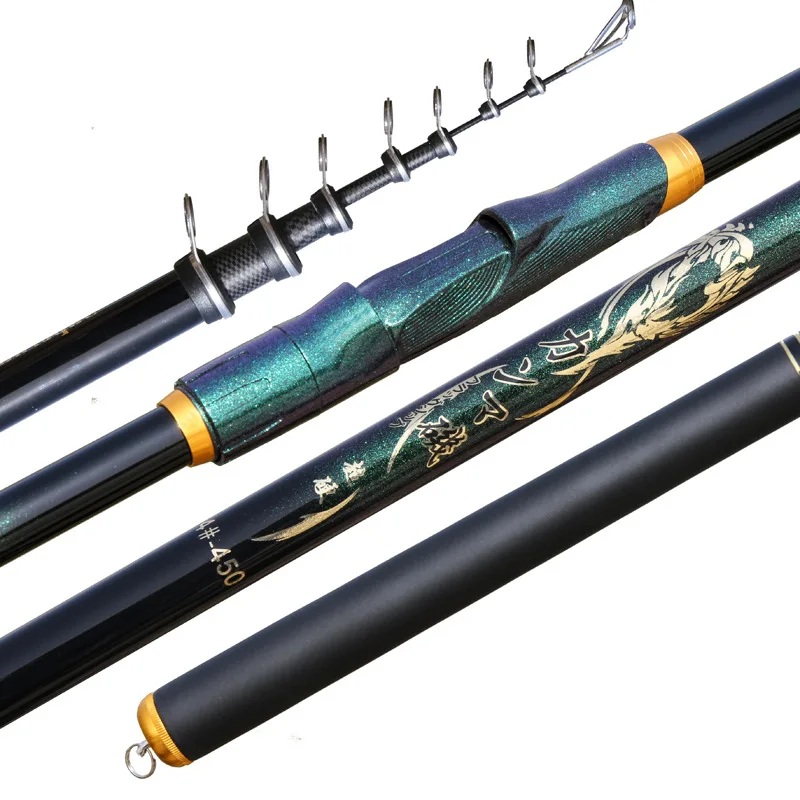 

Rock Fishing Rod all water universal fishing rod carbon ultra hard Ultra light fishing rod large Guide ring 2.7m-6.3m