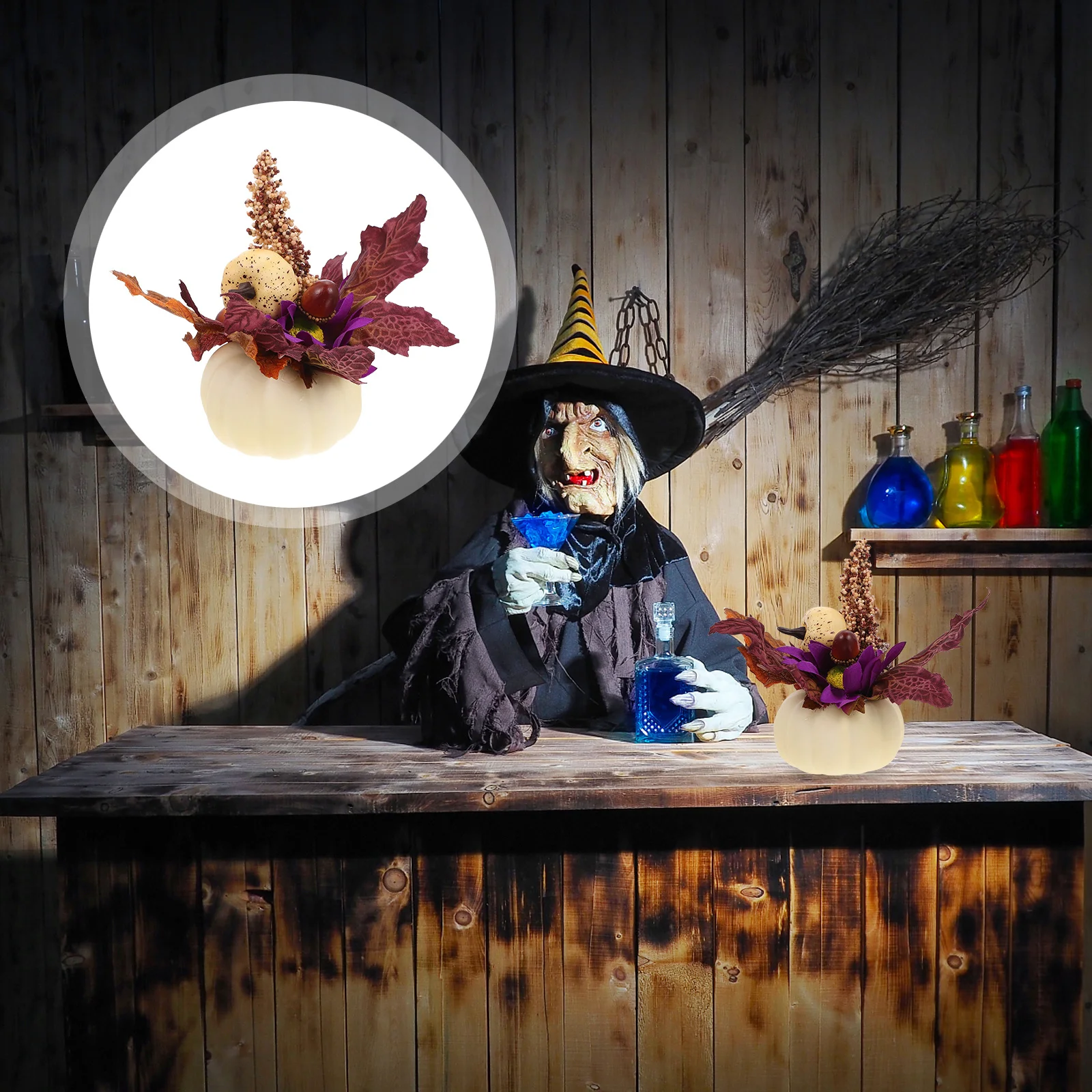 

1Pcs Halloween Pumpkin Decoration Creative Design Indoor Desktop Ornament Party Festival Home Decoration Pumpkin Adornment