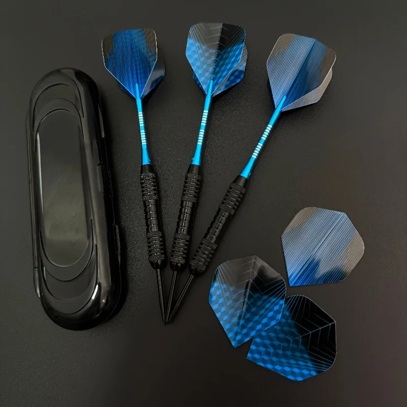 22g Professional Hard Dart, Stainless Iron anti Slip Dart Barrel, Aluminum Alloy Dart Shaft, Complete with Box Accessories