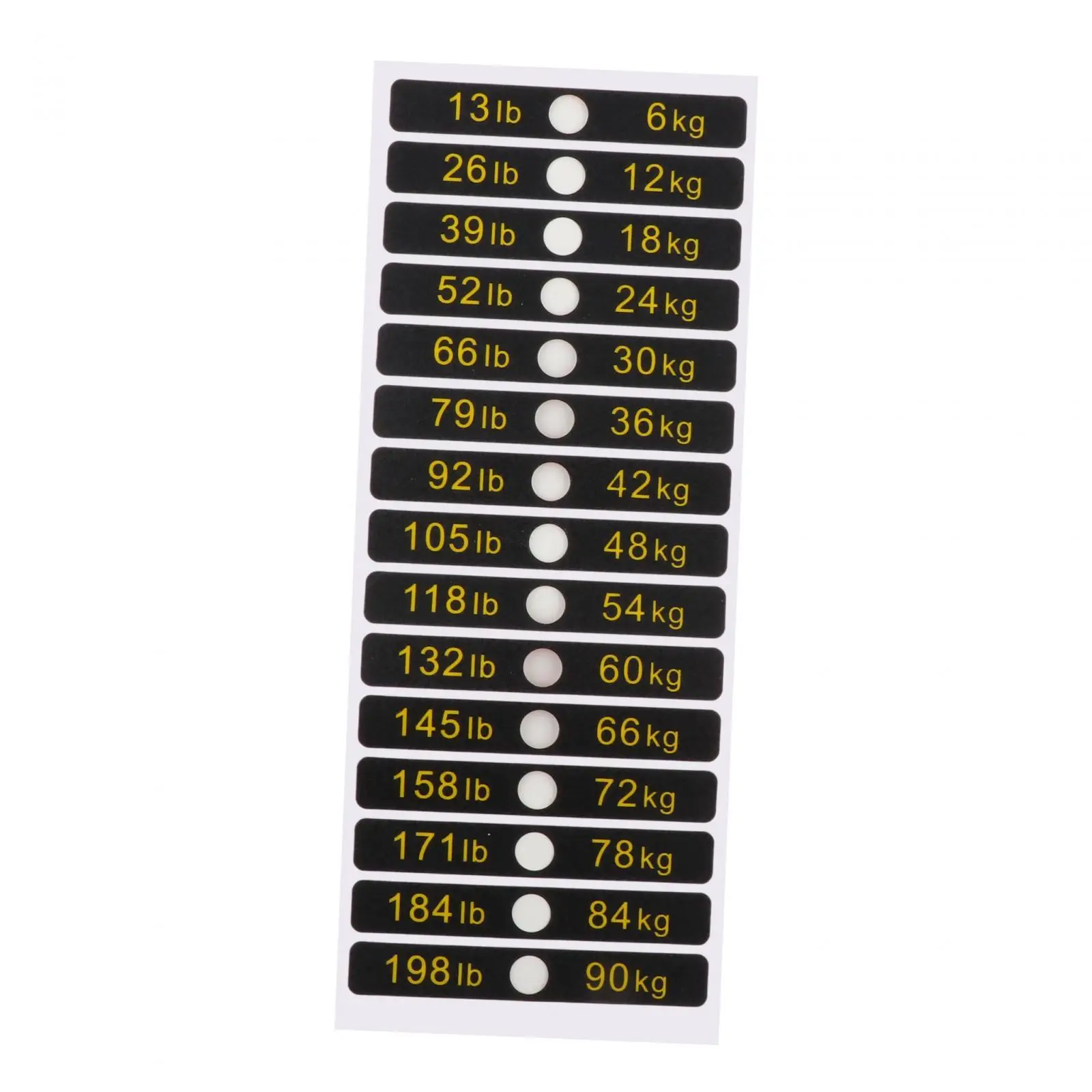 Weight Stack Labels Weight Stickers 13-198lbs/6-90kg Number Stickers for Indoor Gym Workout Body Building Machine Accessories