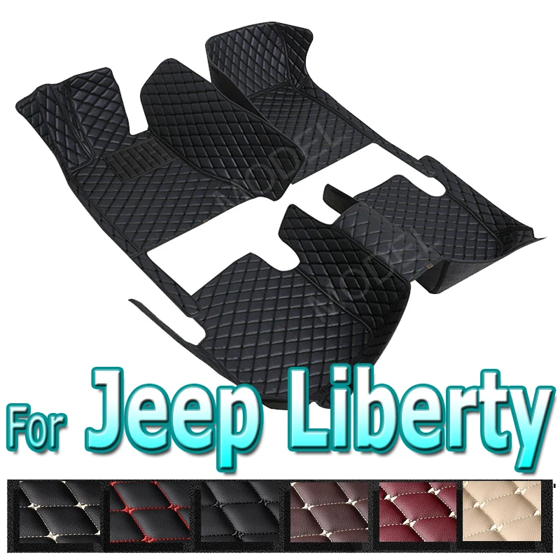 Car Mats For Jeep Liberty Cherokee KJ 2002~2007 Classic Version Waterproof Floor Mats Foot Mat Alfombrillas Auto Car Accessories