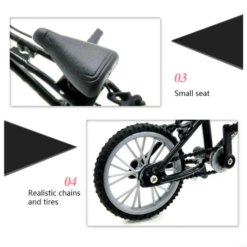 D5QF Mini Alloy Finger Biycle Sport Set Bike Fingerboard DIY cho trò chơi sáng tạo Trò chơi trượt băng trẻ đồ chơi trẻ