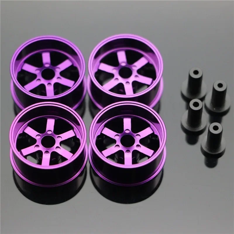 

Middle Diameter Lightweight Wheels Self-made Parts For Tamiya MINI 4WD Colored Wheel w/Aluminum Disc L005 1Set /lot