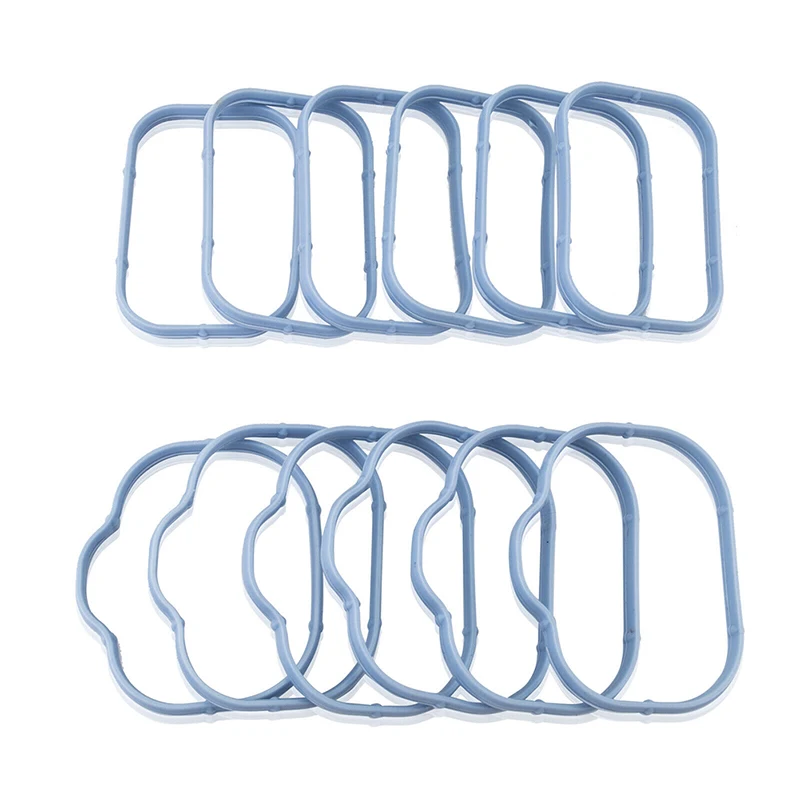 12x Intake Manifold Plenum Gasket Seal Rubber Fit For Chrysler 200 300 Dodge Charger Jeep Wrangler Ram 1500 5184562AC 5184331AC