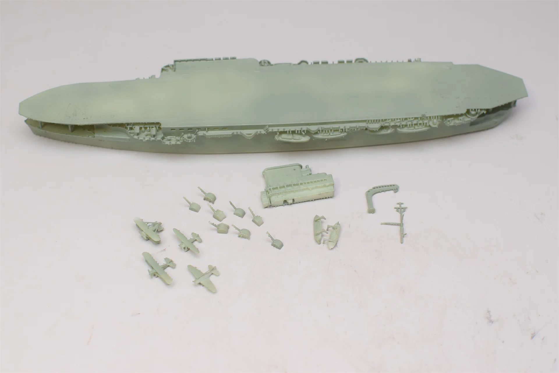 Toy Ship World War II French 1/700 Aircraft Carrier Beyan Aircraft Carrier 3D Printing Resin Model  Self-made Transformation