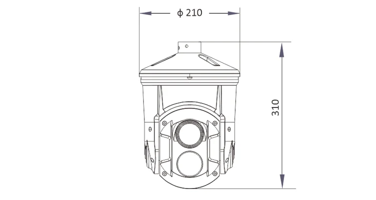 CCTV Marine High Speed Dome Night Vision Laser IR 800M Long Range Zoom Starlight Network PTZ Camera