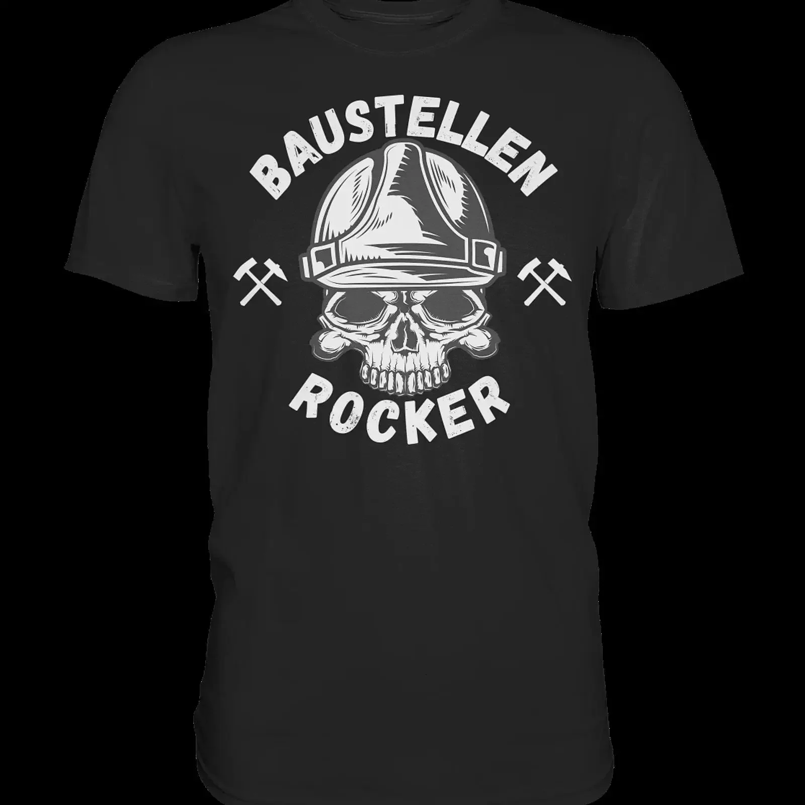 Premium T Shirt Handwerk Baustellen Rocker Maurer Zimmerer Dachdecker Tischler Fun vintage Washed Comfortable streetwear