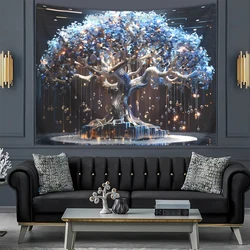 1pc Life Tree tapestry, Mysterious Magic Wishing Tree tapestry, Bedroom, Living Room, Home Decoration Art Wall Hanging