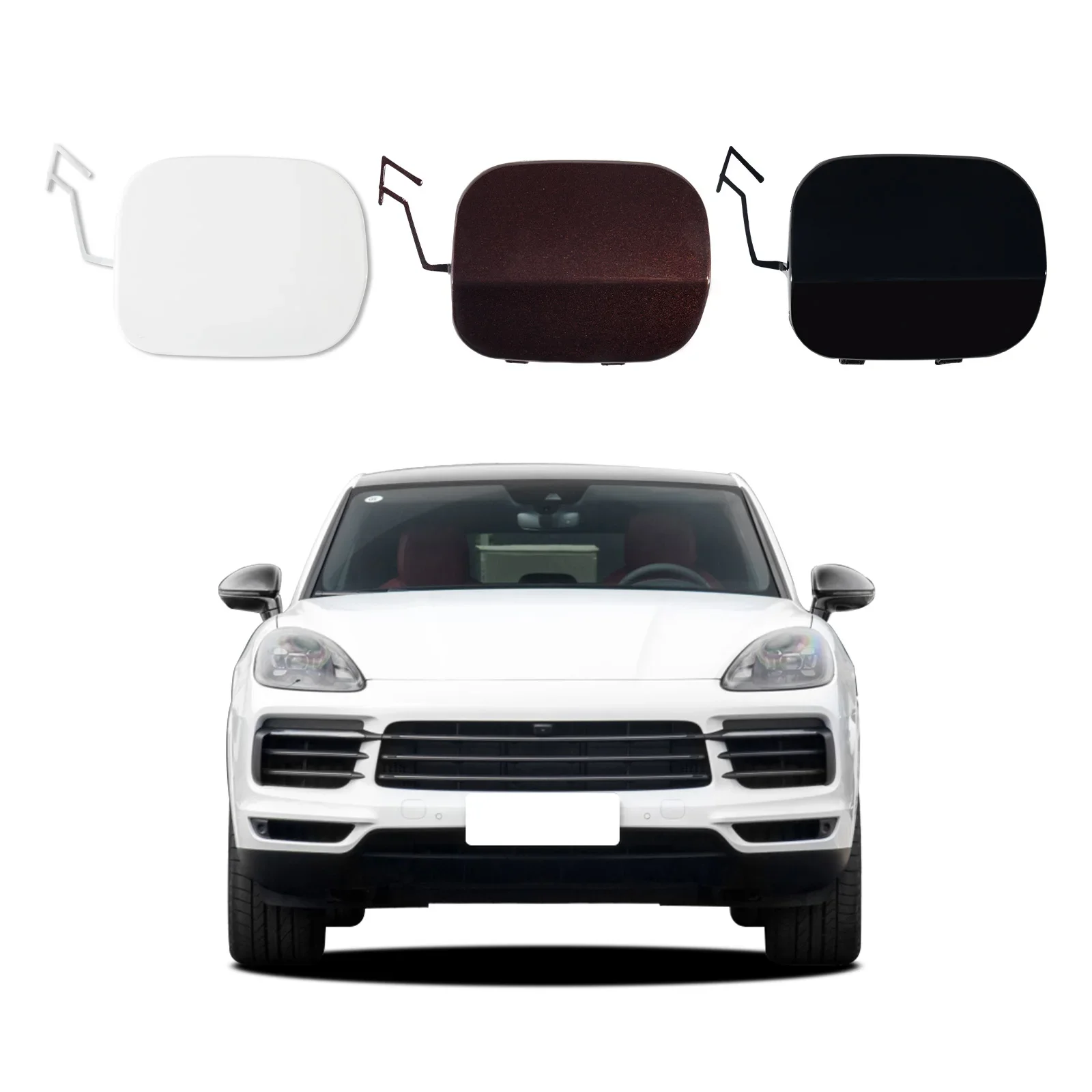 

Front Bumper Tow Hook Cover Cap For Porsche Cayenne 2019-2023 9YA 9Y0 Fit Base GTS S Turbo Sport 9Y0807155G2X 9Y0807156G2X