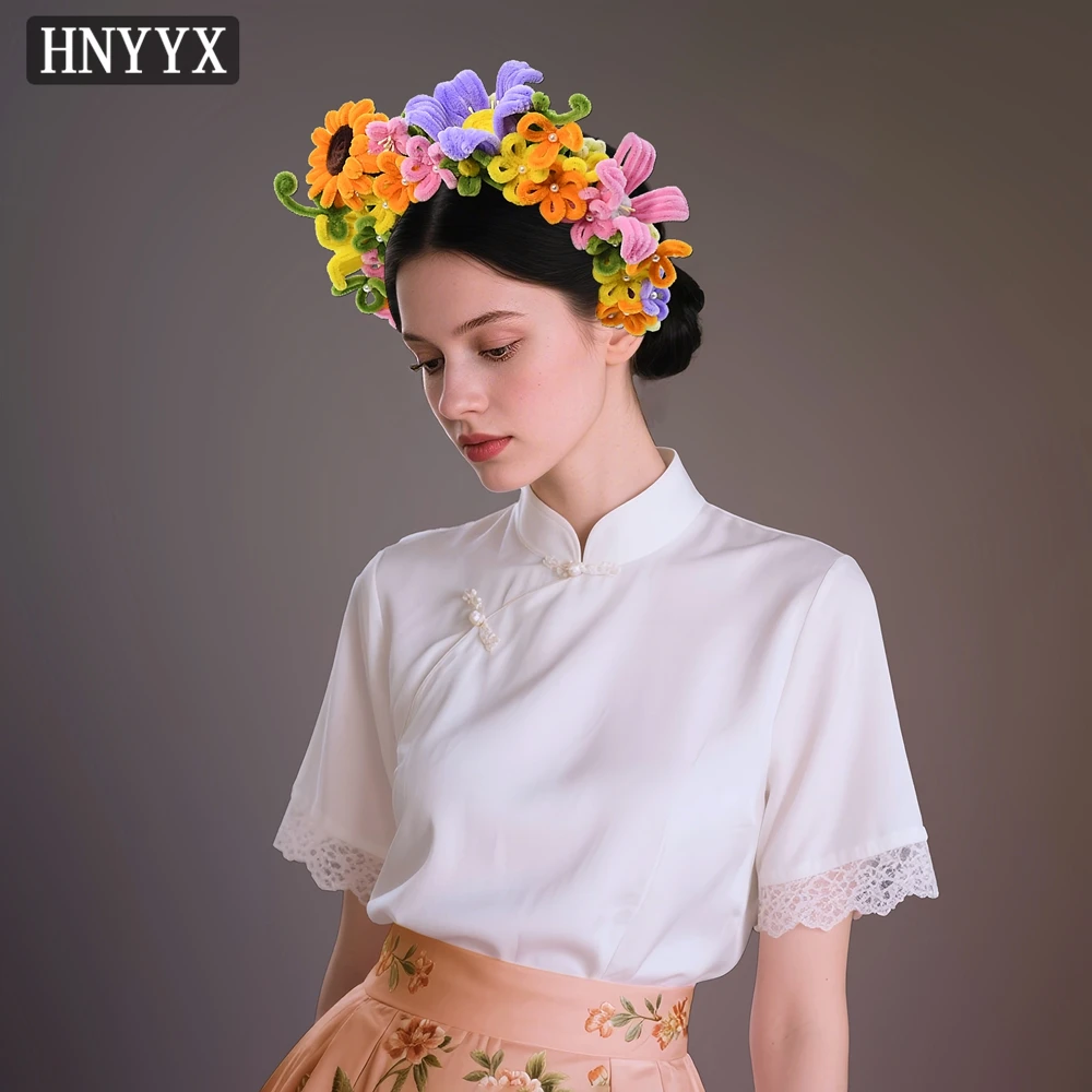 

YouLaPan Elegant Flower Headbands Handmade Velvet Sticks Intricately Woven Brides Wedding Banquets Dance Hair Accessories YXA366